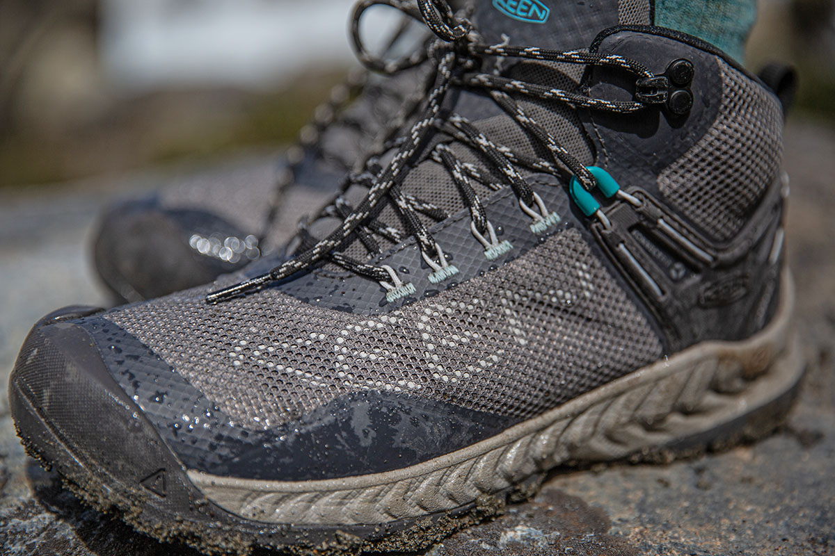 KEEN NXIS EVO WP hiking boots (side profile)